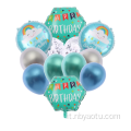 Ballione in lattice di buon compleanno set di palloncini in lattice